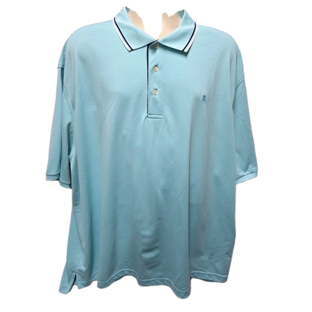 Old Money Coastal Resort Preppy Sport IZOD Polo Men's Shirt Short Sleeve Sz 3XL